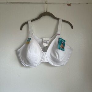 Vanity Fair Women's Classic White Minimizer Bra Size 44D